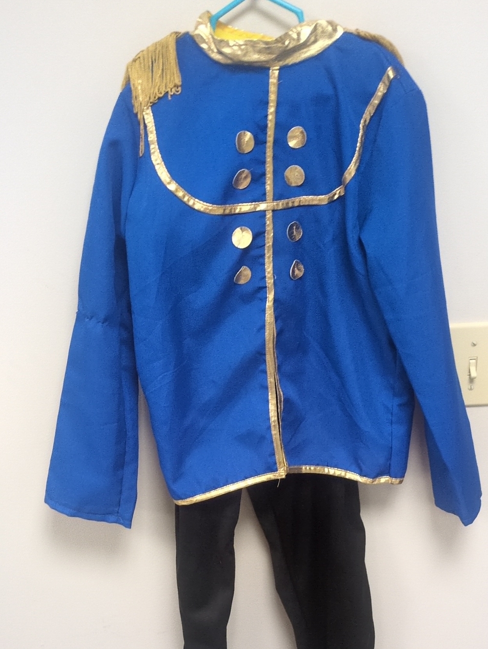 Kids Blue and Gold Costume Jacket - Festive Parade Coat